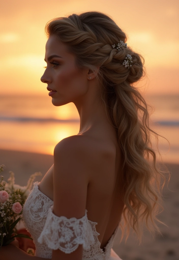 25 Elegant Updo Hairstyles for Special Events - 4. Soft Waves with a Twist