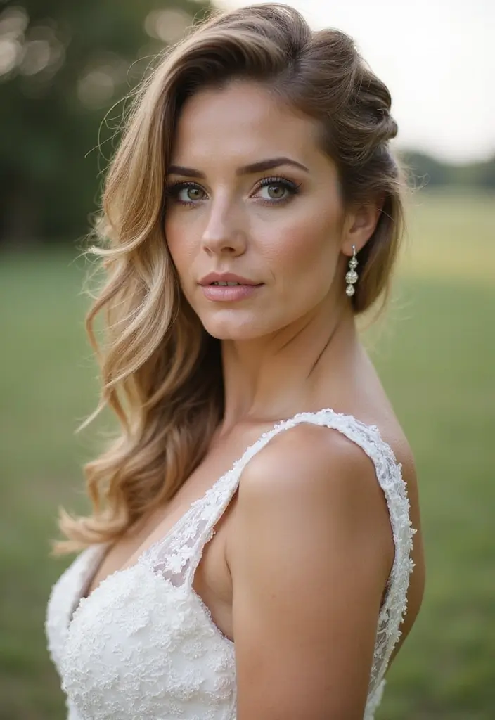 25 Elegant Updo Hairstyles for Special Events - 8. Twisted Half-Updo