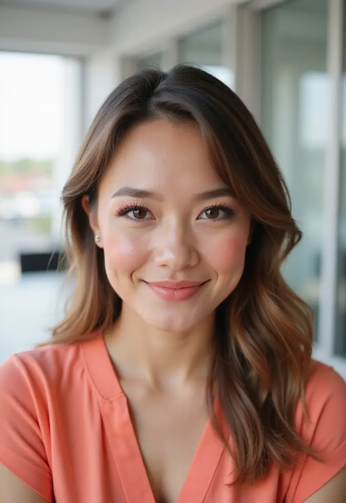 25 Everyday Office Makeup Looks That Impress - 11. Fresh Coral Accents