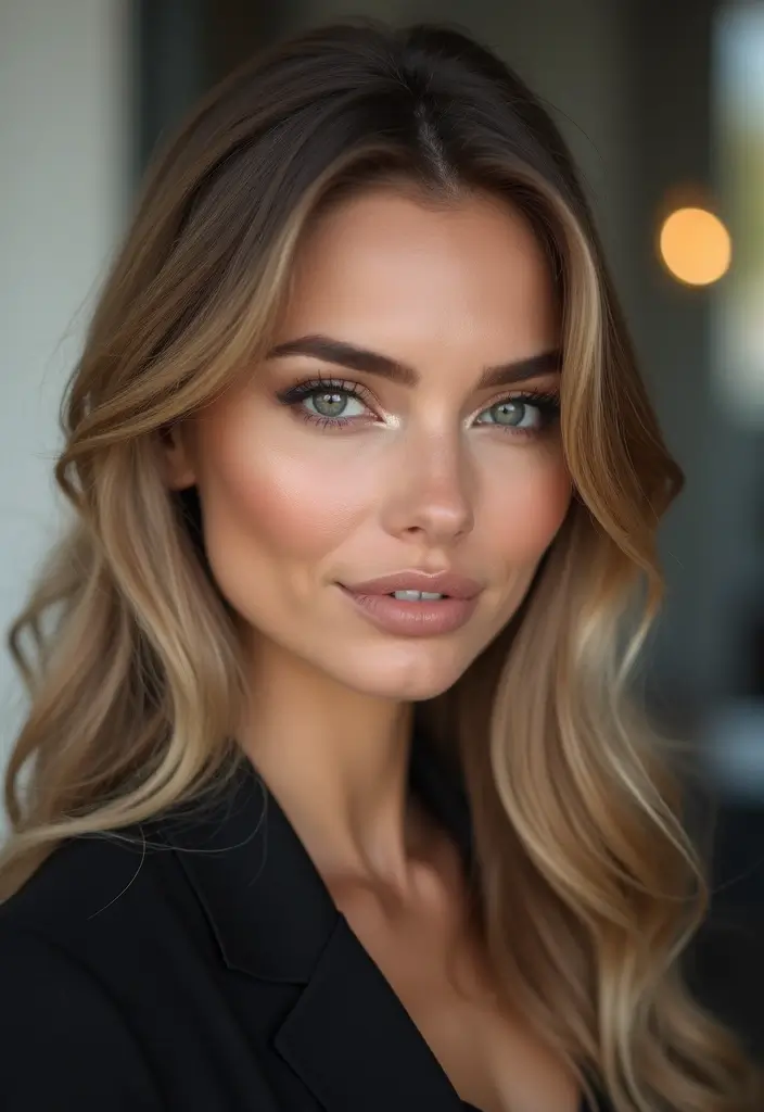 25 Everyday Office Makeup Looks That Impress - 12. Subtle Shimmer for Everyday Elegance