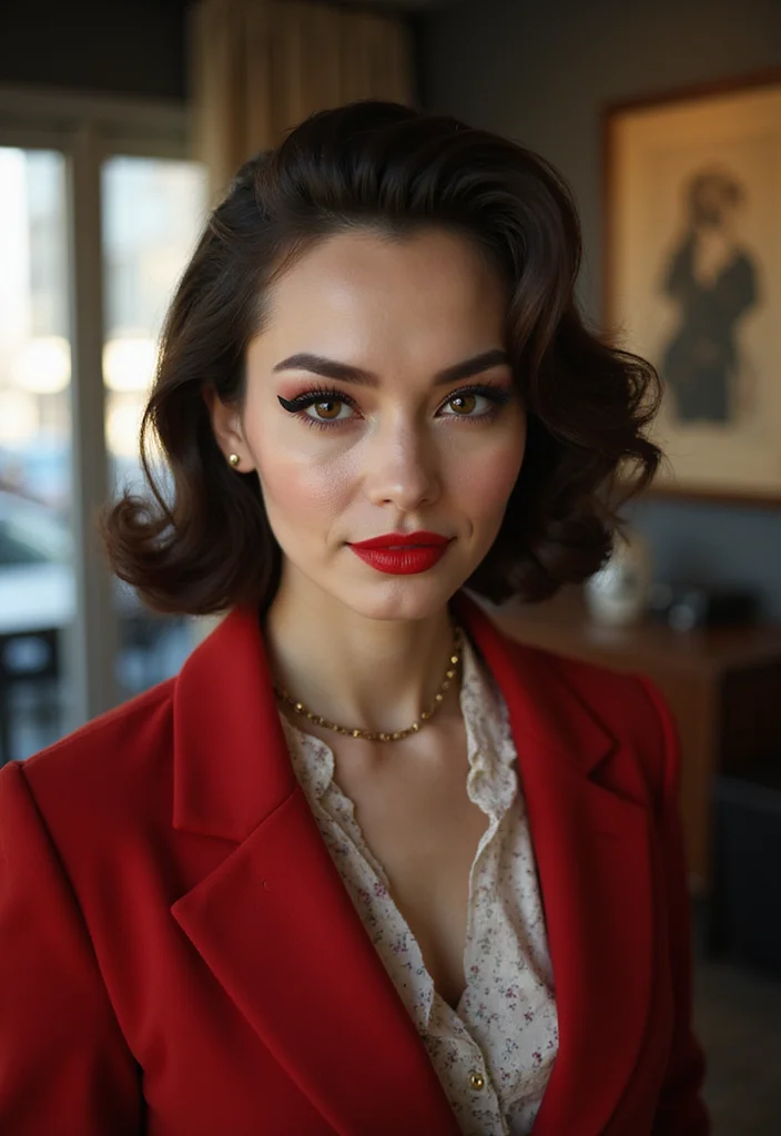 25 Everyday Office Makeup Looks That Impress - 14. Retro Pin-Up Vibes