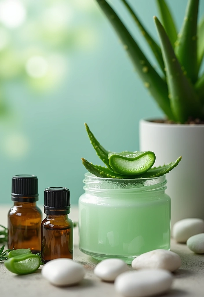 25 Morning Skincare Routines for Fresh Starts - 2. Aloe Vera Gel Hydration