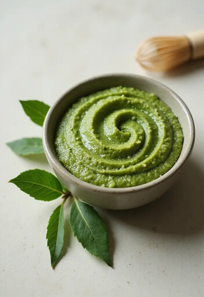 25 Skincare for Aging Skin That Boosts Confidence - 17. Matcha Green Tea Face Scrub