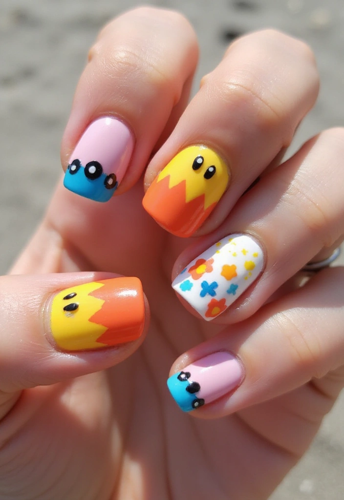 25 Summer Makeup Looks That Beat the Heat - 13. Summer-Ready Nail Art
