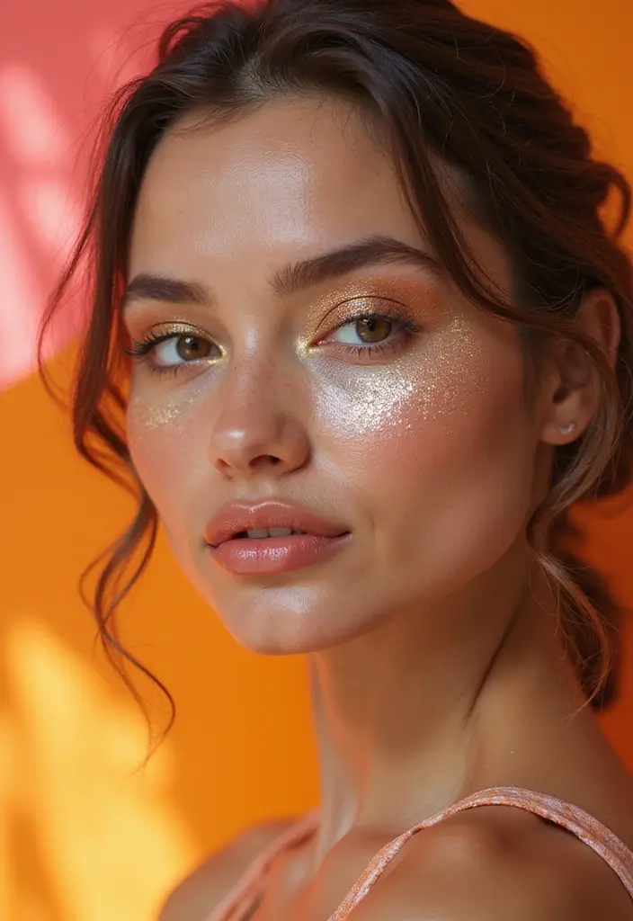 25 Summer Makeup Looks That Beat the Heat - 14. Glossy Eyeshadow