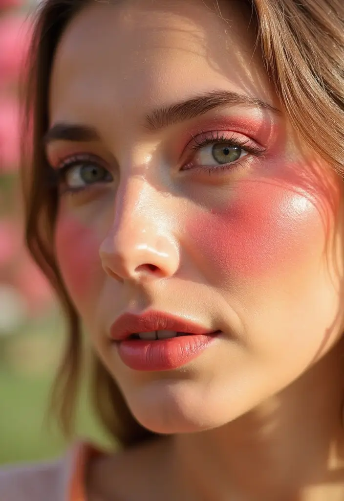 25 Summer Makeup Looks That Beat the Heat - 18. Bright and Bold Blush