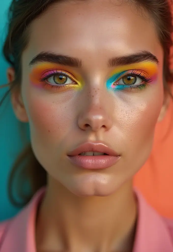 25 Summer Makeup Looks That Beat the Heat - 8. Colorful Eyeliner