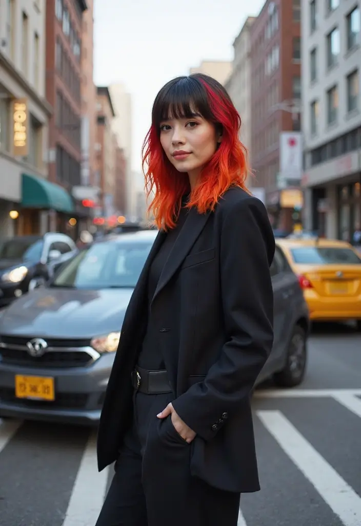 25 Teen Hairstyle Ideas That Are Fun and Fresh - 24. Color Blocked Hair