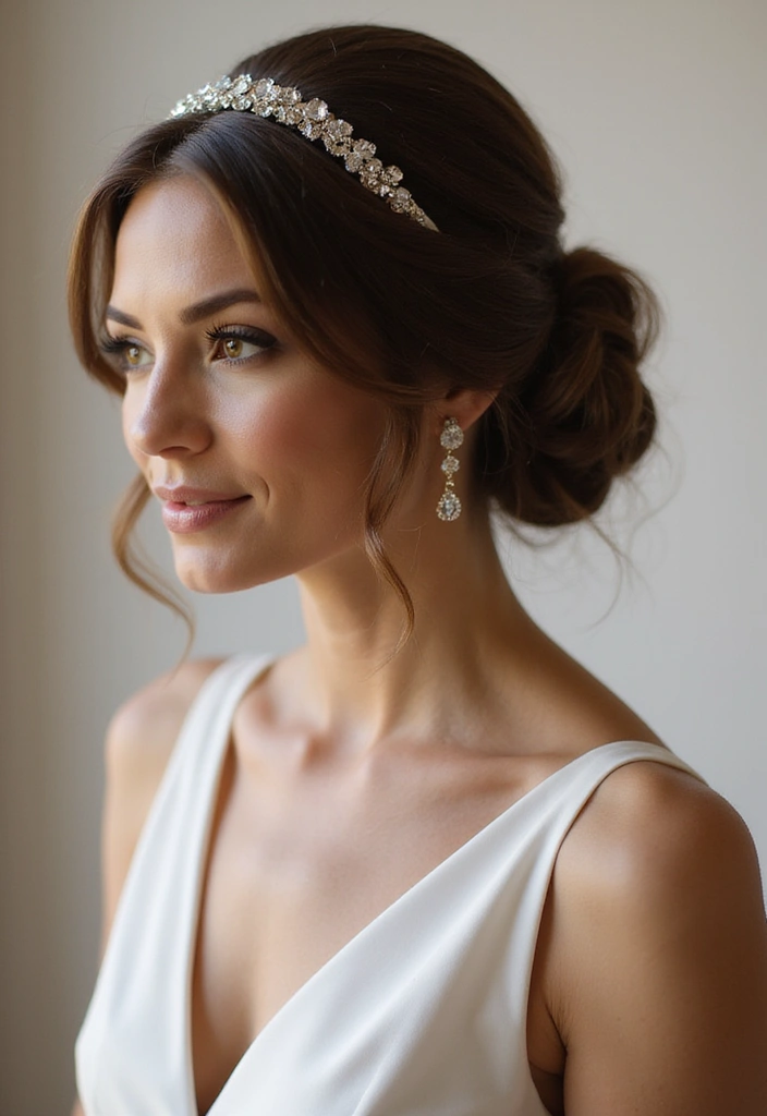 25 Wedding Hairstyle Ideas for Every Bride - 10. Classic Low Bun