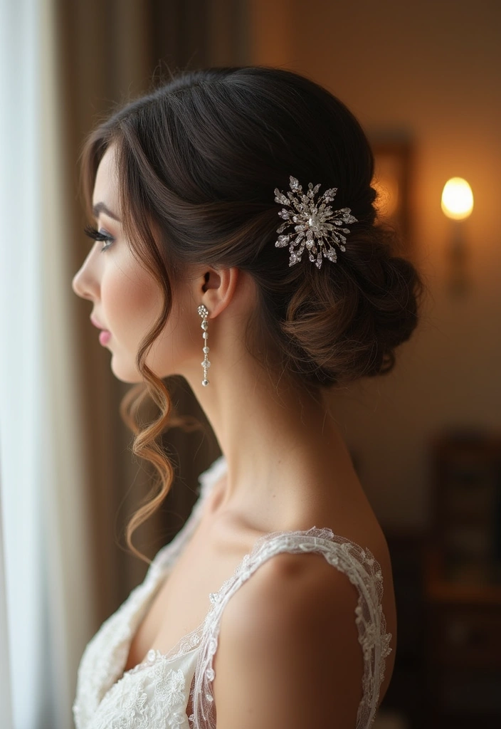 25 Wedding Hairstyle Ideas for Every Bride - 18. Side-Swept Curls