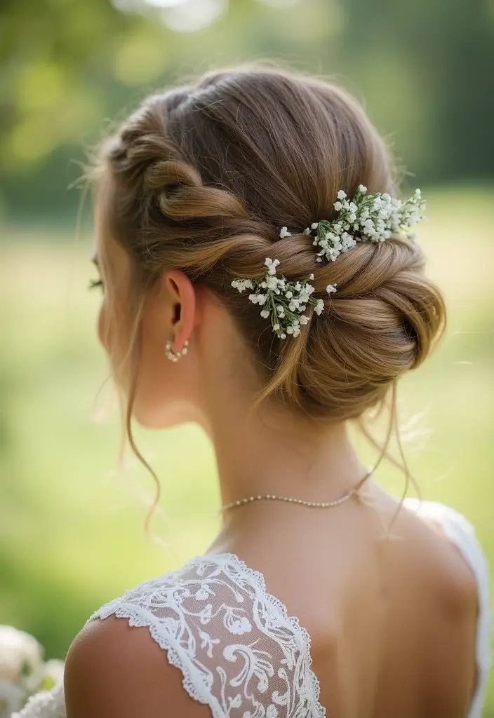 25 Wedding Hairstyle Ideas for Every Bride - 20. Twisted Side Braid