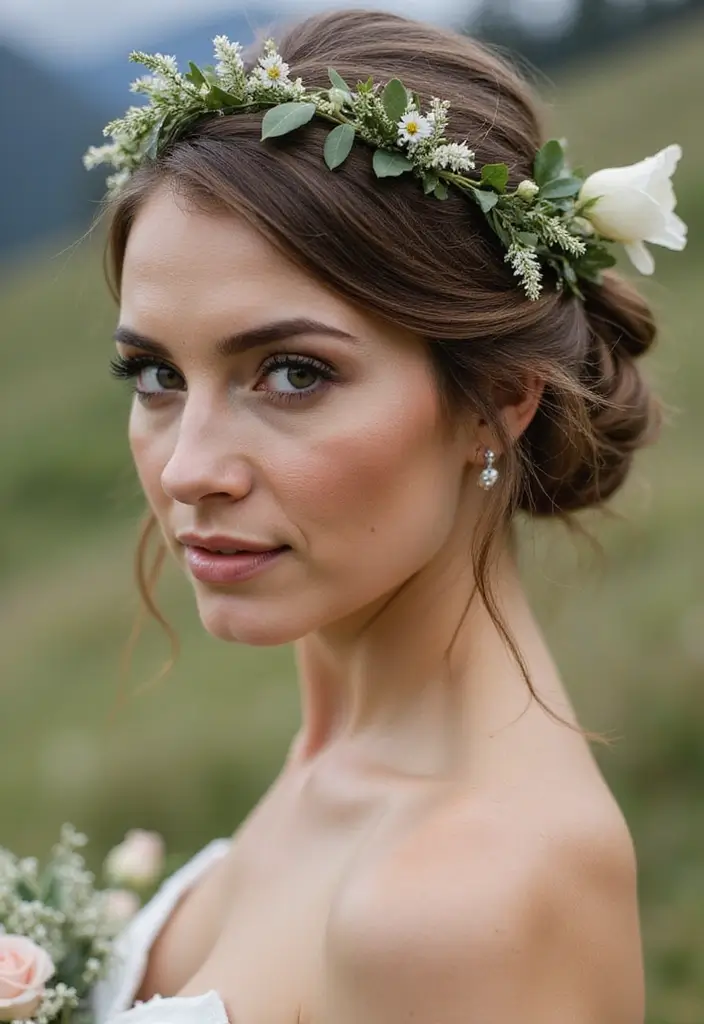25 Wedding Hairstyle Ideas for Every Bride - 3. Braided Crown
