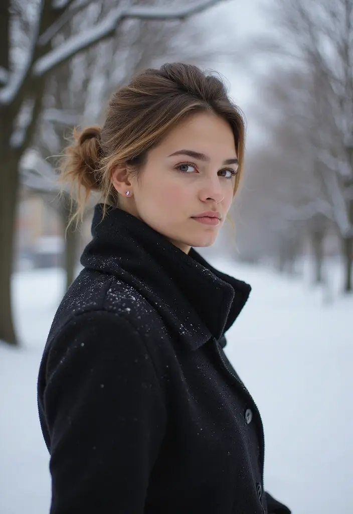 25 Winter Hairstyles That Protect Your Hair from Dryness - 20. Elegant Top Knot