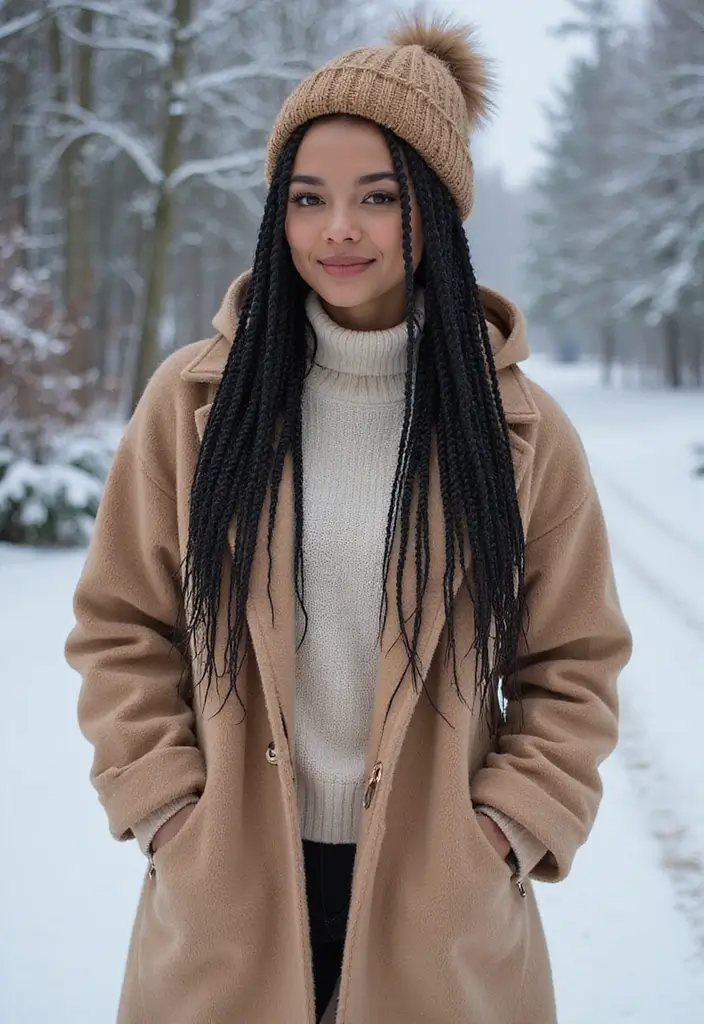 25 Winter Hairstyles That Protect Your Hair from Dryness - 4. Protective Braids