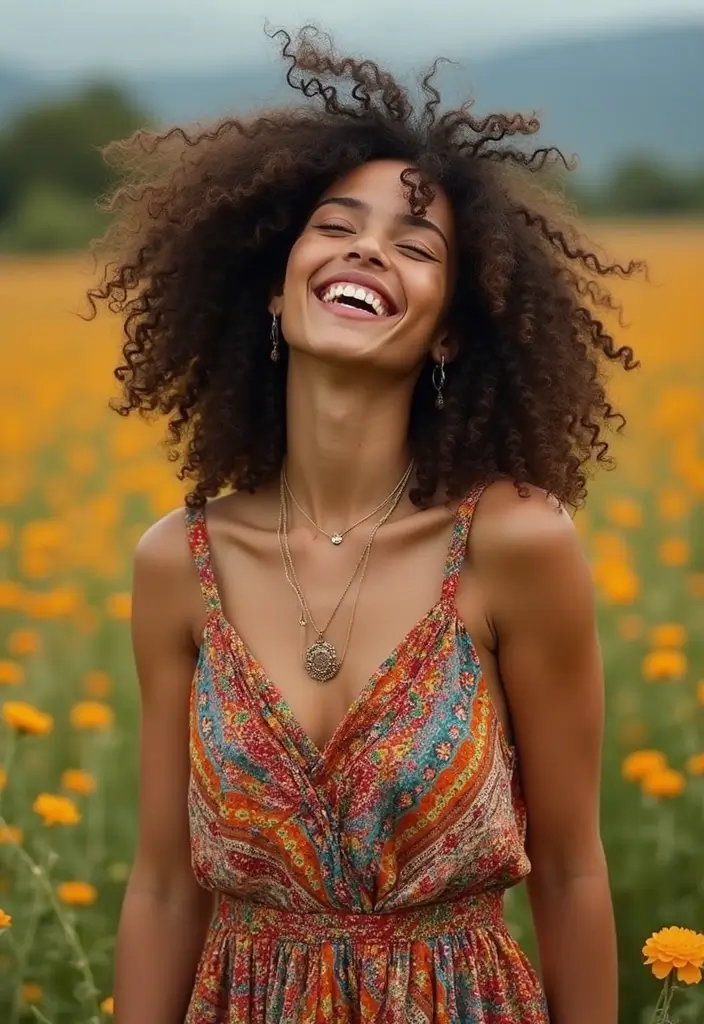 26 Boho Hairstyle Ideas for a Relaxed Vibe - 16. Bouncy Curls