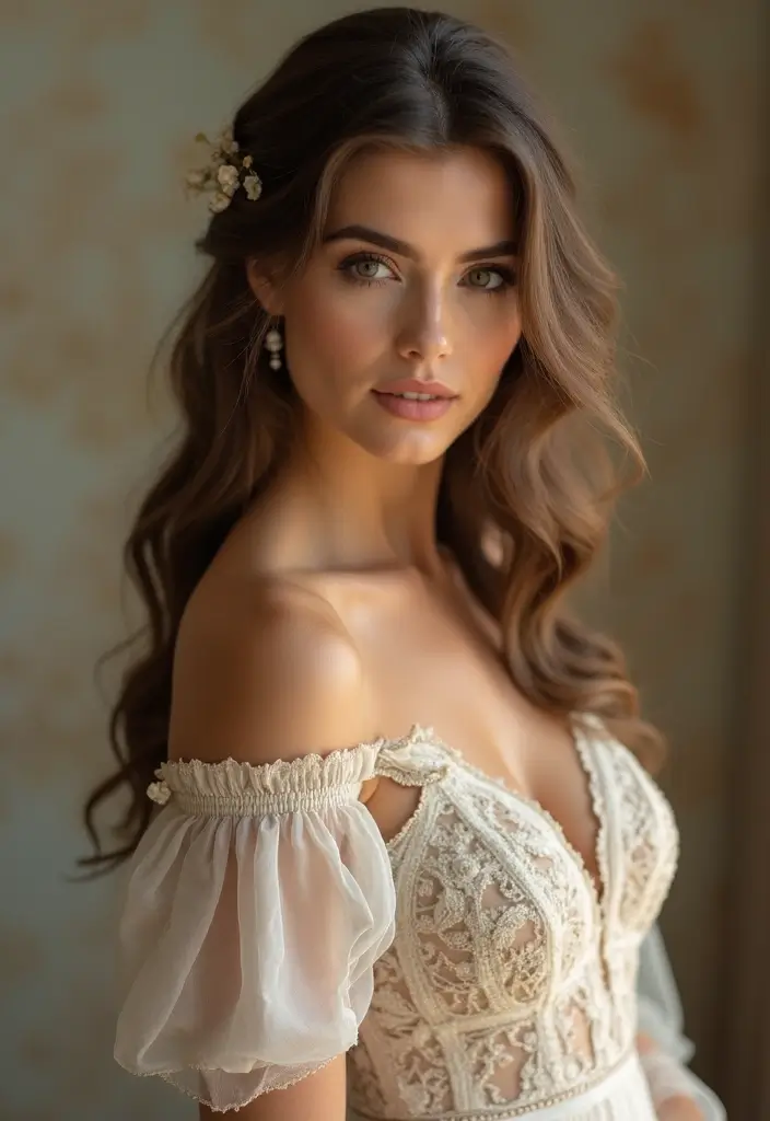 26 Boho Hairstyle Ideas for a Relaxed Vibe - 19. Side-Swept Waves