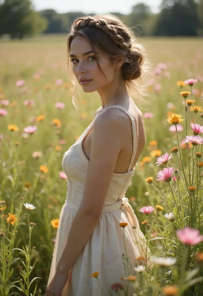 26 Boho Hairstyle Ideas for a Relaxed Vibe - 2. Braided Crown