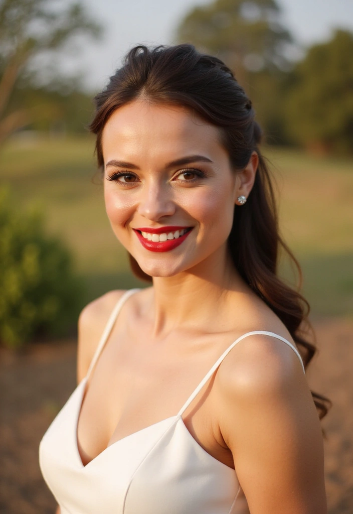 26 Bridal Makeup Looks That Last All Day - 4. Bold Red Lips