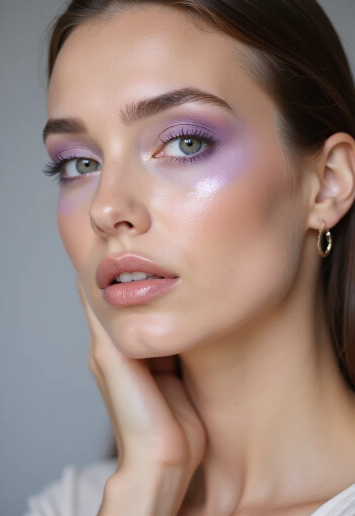 26 Eye Makeup Ideas That Brighten Your Look - 2. Cool Lavender Dream