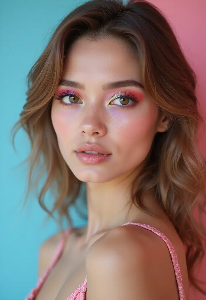 26 Eye Makeup Ideas That Brighten Your Look - 22. Playful Gradient