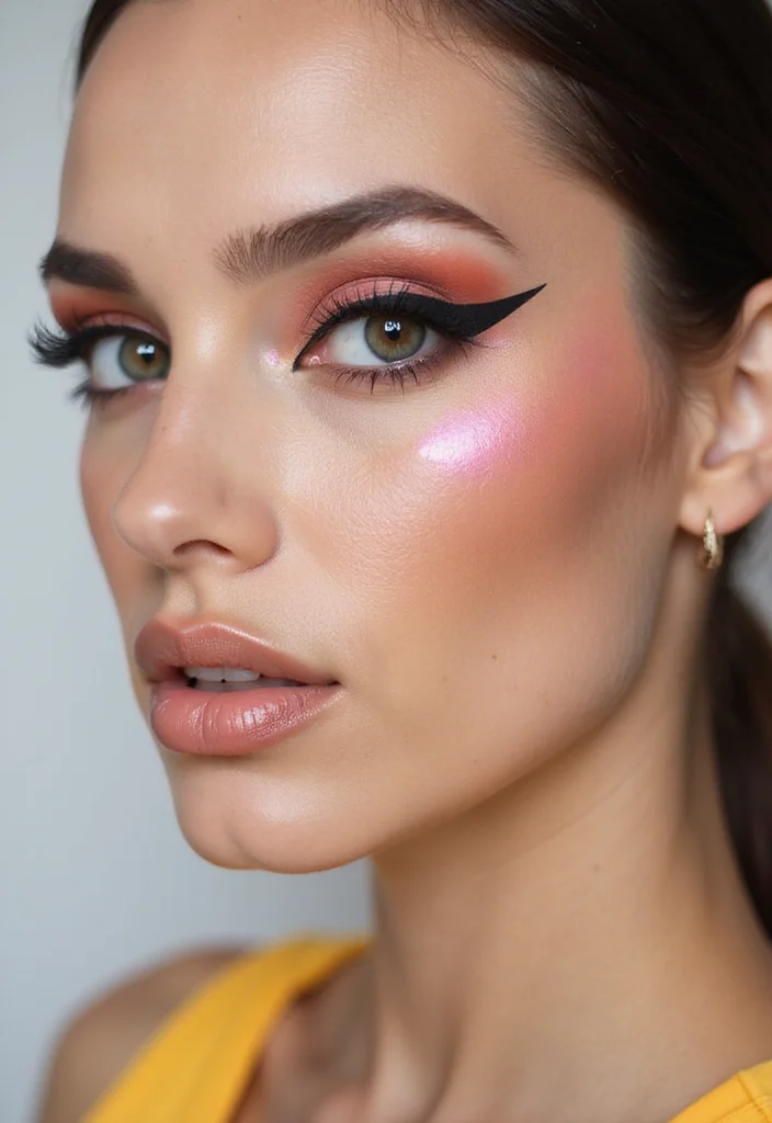 26 Eyeliner Styles That Suit Every Eye Shape - 15. Angular Eyeliner for Edgy Styles