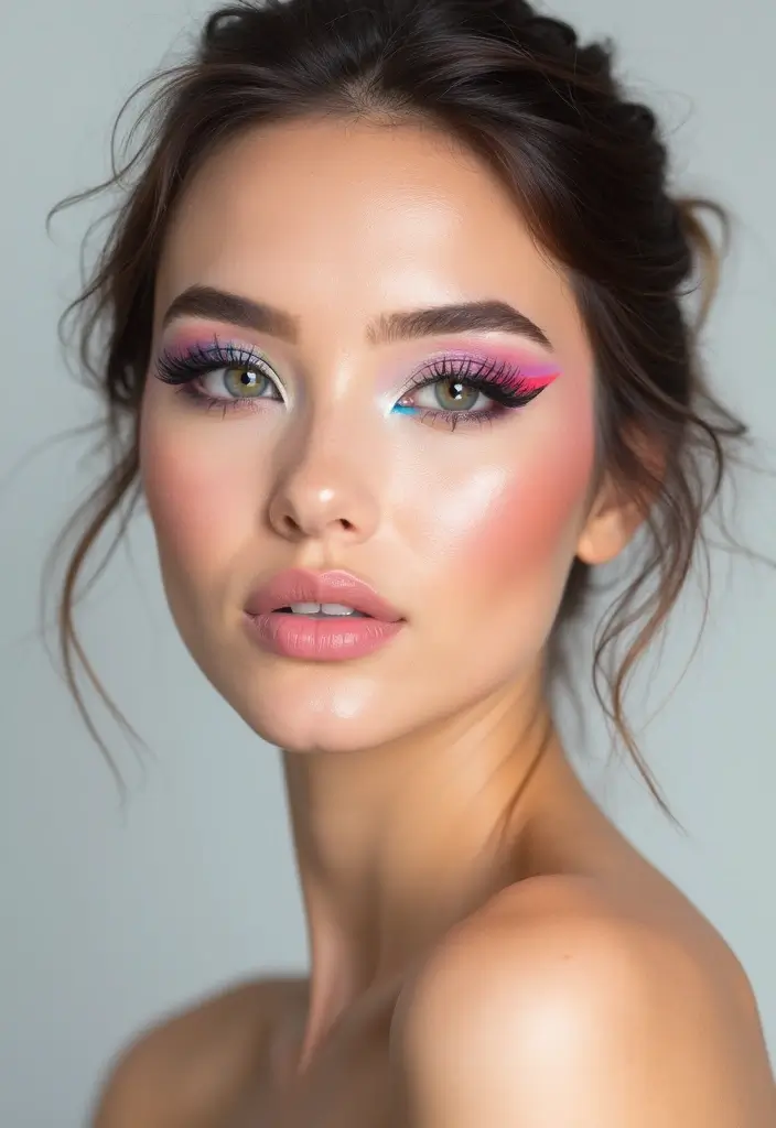 26 Eyeliner Styles That Suit Every Eye Shape - 17. Watercolor Eyeliner for Artistic Flair