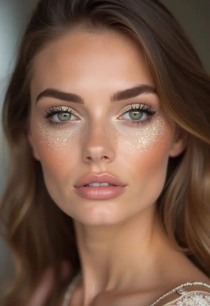 26 Eyeliner Styles That Suit Every Eye Shape - 9. Glitter Eyeliner for All Eye Shapes