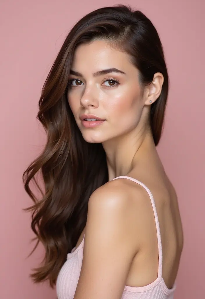 26 Hairstyles for Straight Hair That Stay All Day - 12. Sleek Side Part