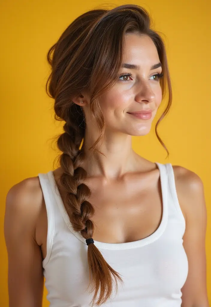 26 Hairstyles for Straight Hair That Stay All Day - 14. Dutch Braid