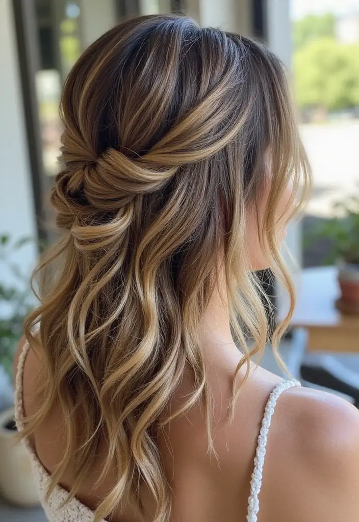 26 Hairstyles for Thin Hair That Add Instant Volume - 8. Half-Up, Half-Down