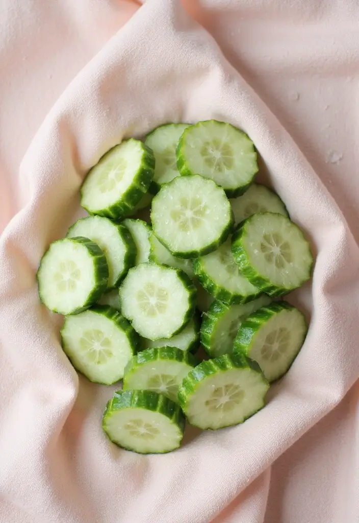 26 Home Remedies for Dull Tired Skin: Natural Beauty Tips for Radiance - 4. Cucumber Slices