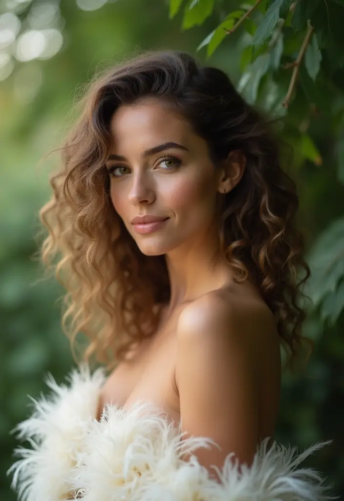 26 Layered Haircut Ideas for Volume and Movement - 8. Feathered Layers for Curly Hair