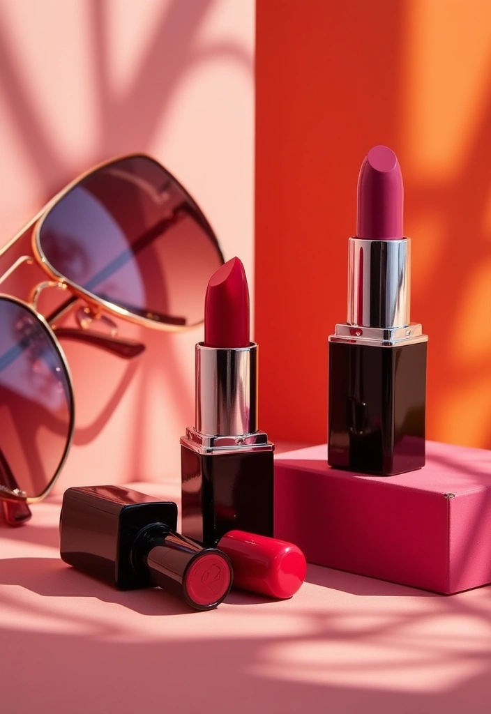 26 Makeup Tips for Glasses Wearers - 9. Choose a Lip Color that Pops