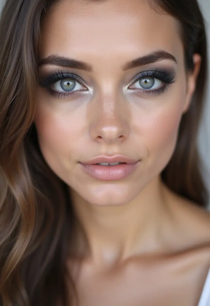 26 Smokey Eye Variations for Different Eye Colors - 11. Smokey Gray Eye for Gray Eyes