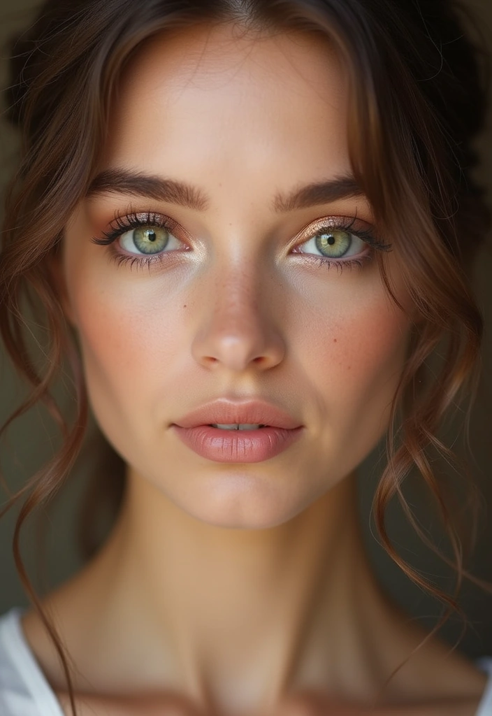 26 Smokey Eye Variations for Different Eye Colors - 22. Soft Rose Gold Smokey Eye for Green Eyes