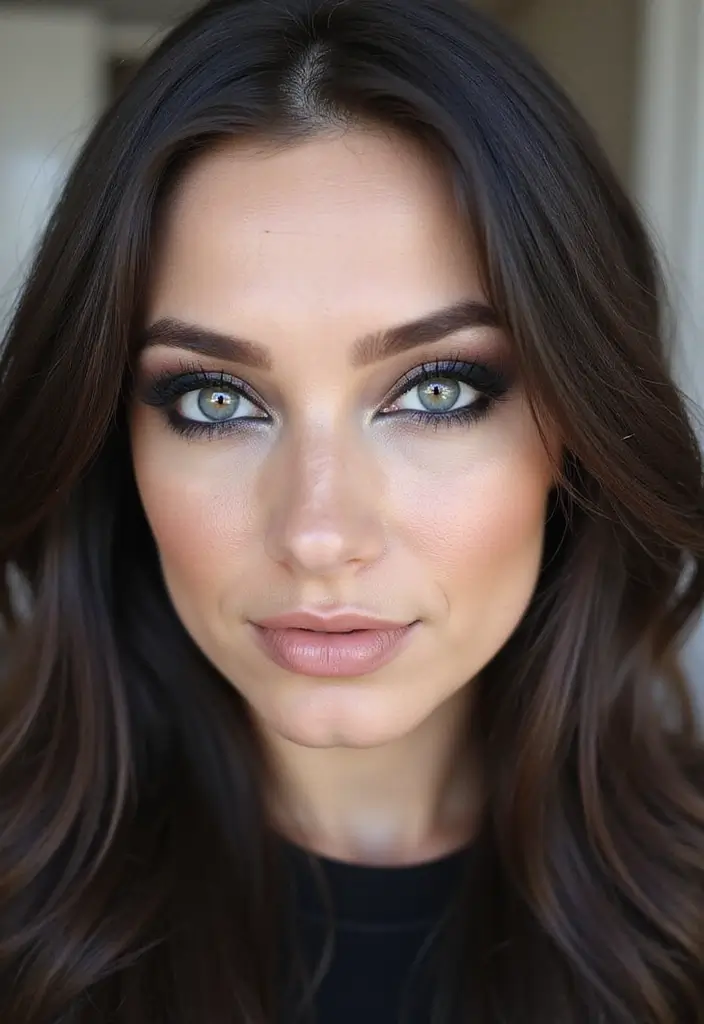 26 Smokey Eye Variations for Different Eye Colors - 24. Gradient Smokey Eye for Gray Eyes