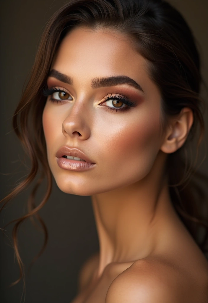 26 Smokey Eye Variations for Different Eye Colors - 3. Bronze Smokey Eye for Brown Eyes