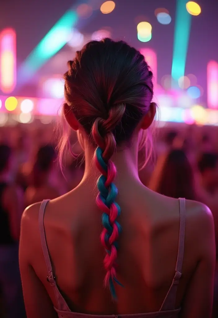 26 Trending Braided Hairstyles for Every Occasion - 5. Two-Tone Braided Ponytail