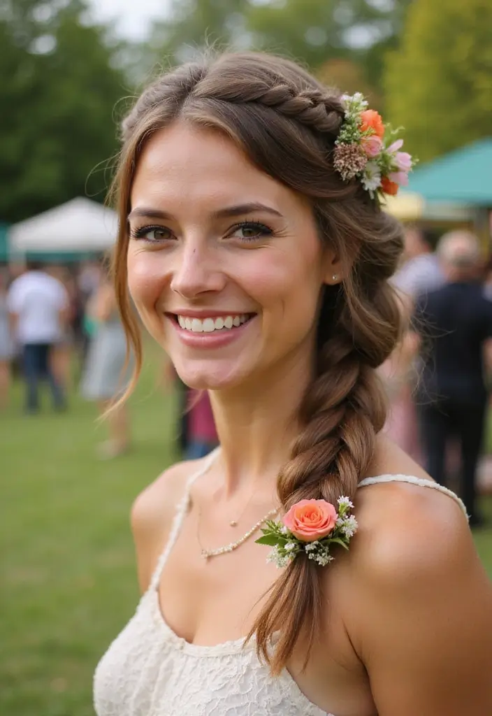 26 Trending Braided Hairstyles for Every Occasion - 6. Half-Up Heidi Braid