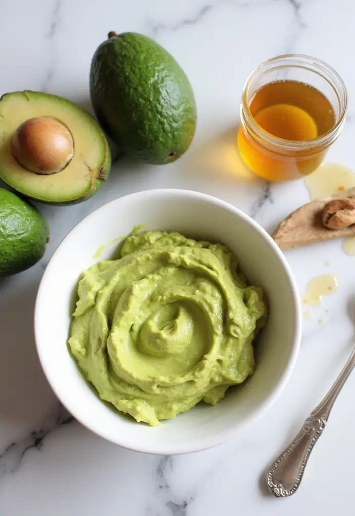 27 DIY Face Mask Recipes That Actually Work - 1. Avocado and Honey Hydrating Mask