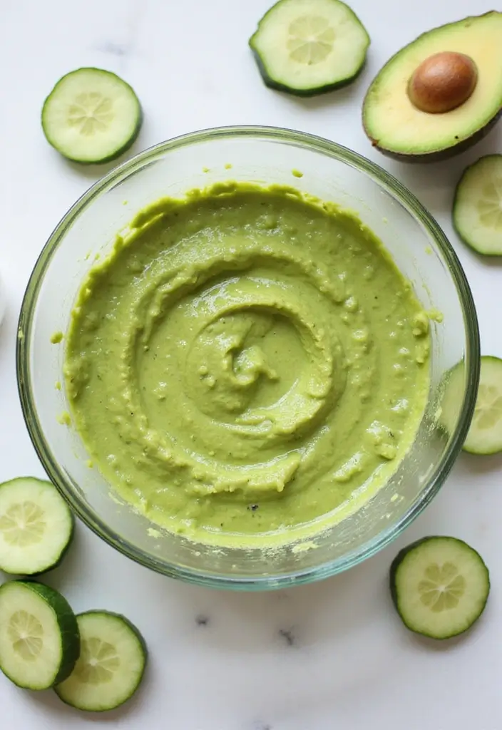 27 DIY Face Mask Recipes That Actually Work - 14. Avocado and Cucumber Cooling Mask
