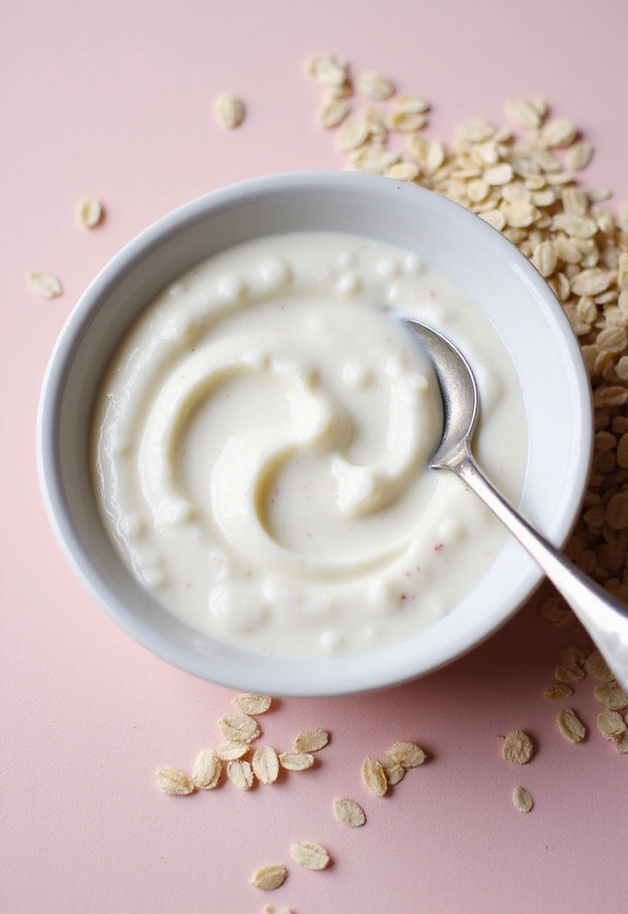 27 DIY Face Mask Recipes That Actually Work - 2. Oatmeal and Yogurt Calming Mask