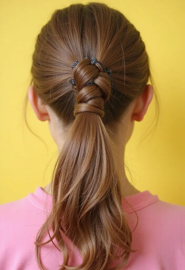 27 DIY Hairstyle Ideas for Quick Home Makeovers - 11. Ponytail with a Twist