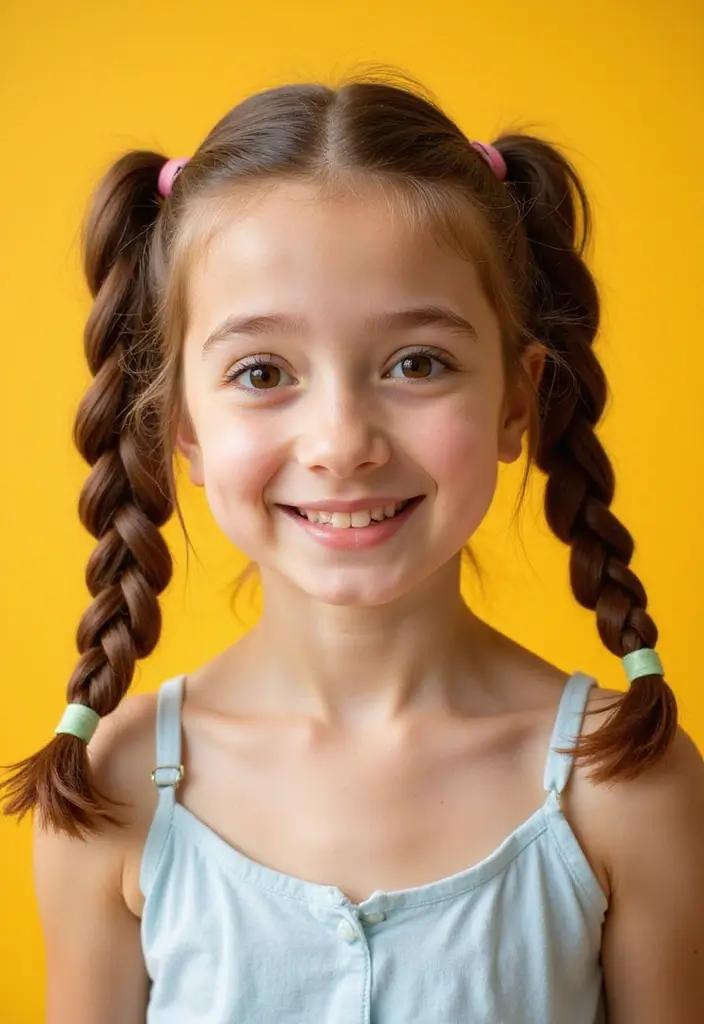 27 DIY Hairstyle Ideas for Quick Home Makeovers - 15. Pigtail Braids