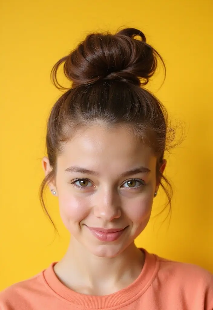 27 DIY Hairstyle Ideas for Quick Home Makeovers - 16. Simple Knotted Bun