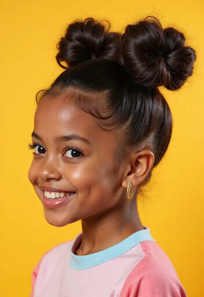 27 DIY Hairstyle Ideas for Quick Home Makeovers - 26. Sleek Space Buns