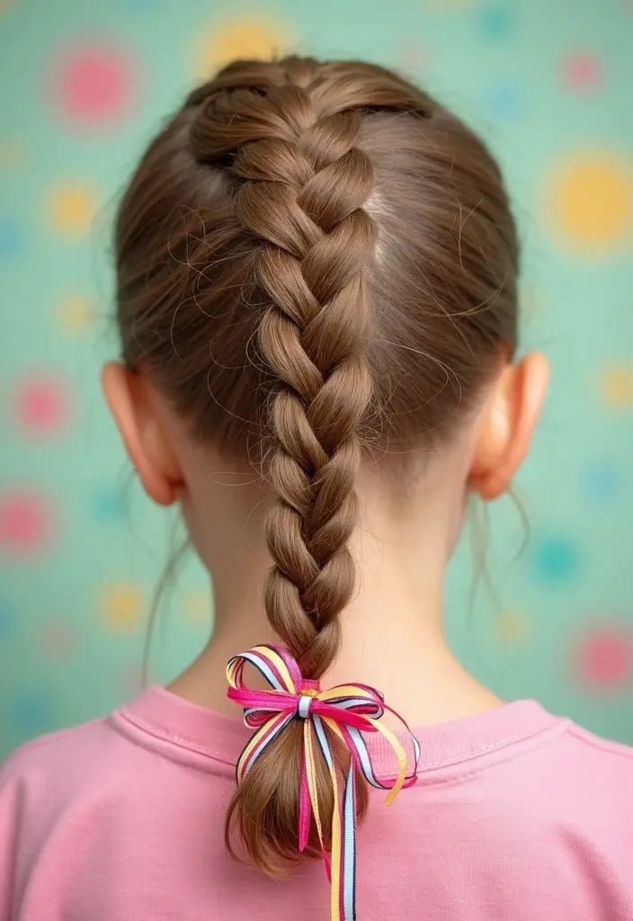 27 DIY Hairstyle Ideas for Quick Home Makeovers - 27. Girly Ribbon Braid