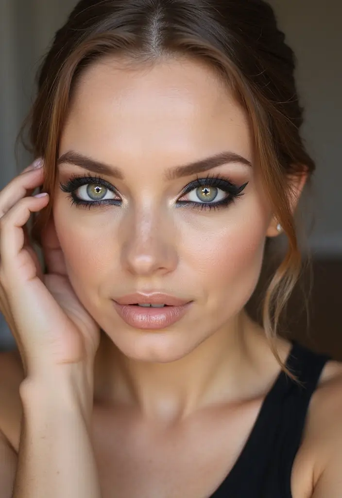 27 Date Night Makeup Ideas That Wow Instantly - 20. Elegant Cat Eye with Soft Colors