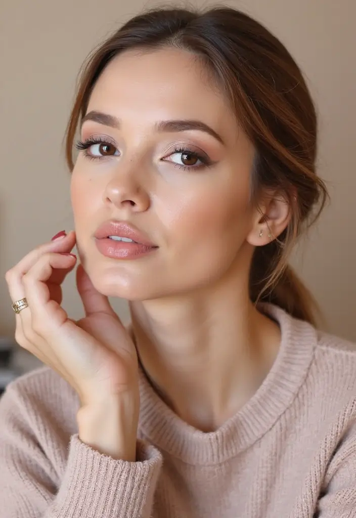 27 Date Night Makeup Ideas That Wow Instantly - 26. Soft Glam Makeup for a Modern Touch