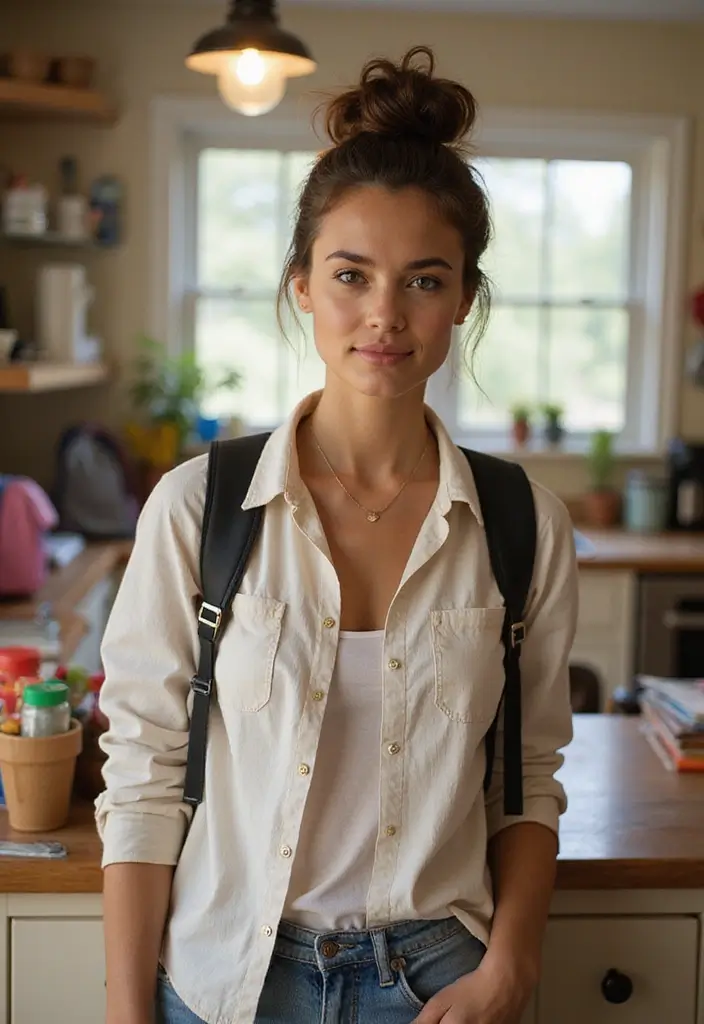 27 Easy Hairstyle Ideas for Busy Mornings - 1. The Messy Bun